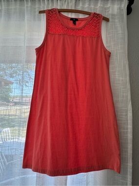 Gap Sleeveless Crochet Yoke Dress